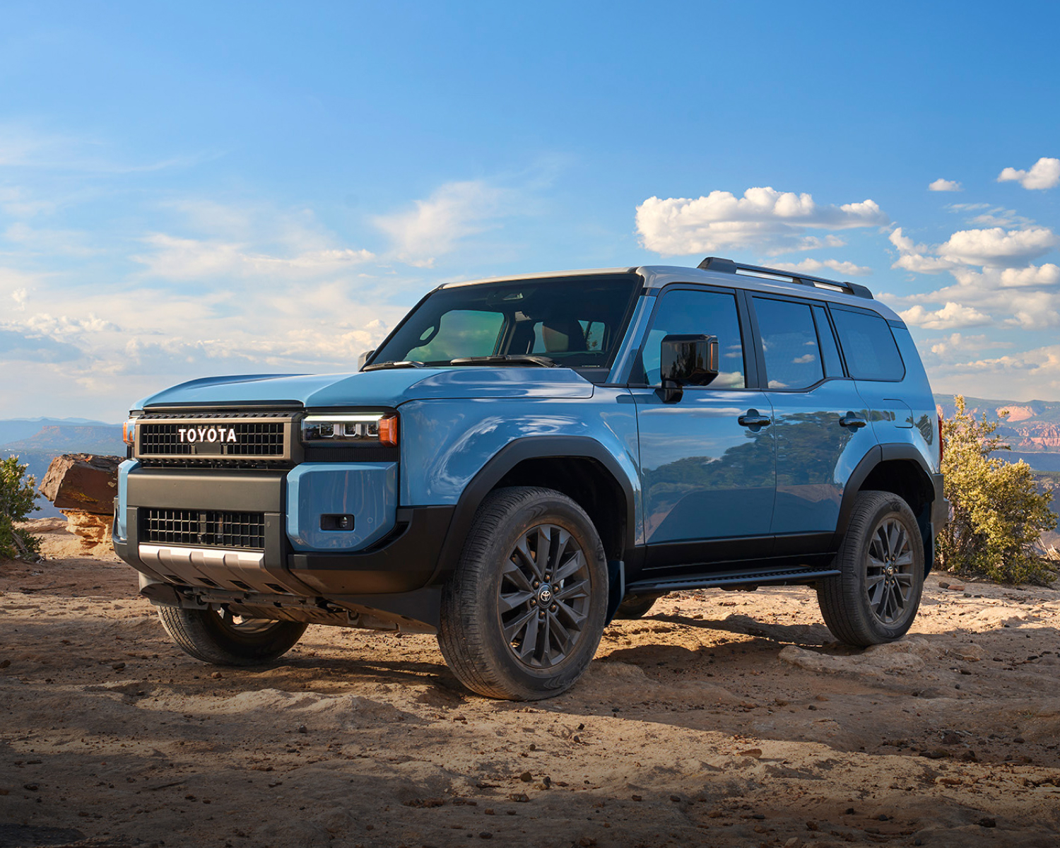 Toyota 2024 land cruiser in heritage blue l